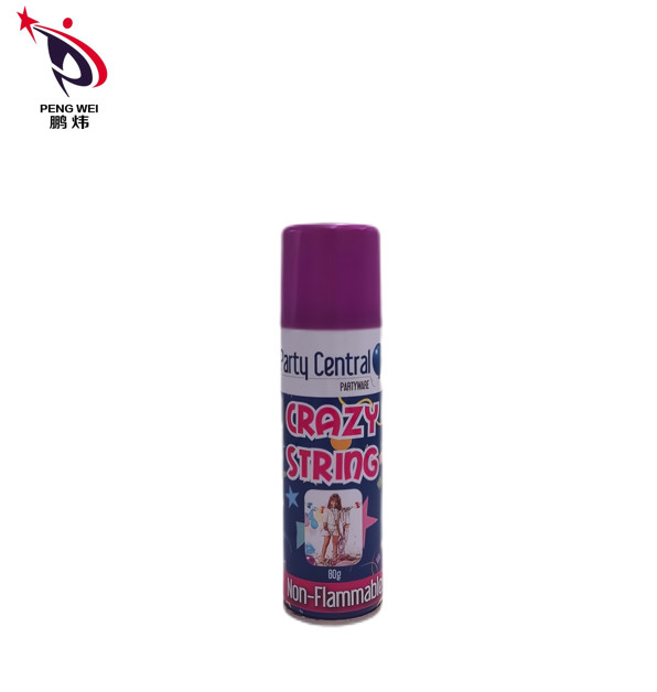 Festival-Partei-Schnur-Spray 45g 50g Mehrfarben mit Plastikkappe