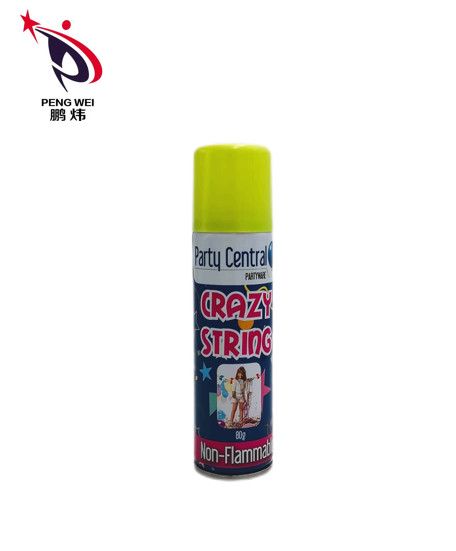 Festival-Partei-Schnur-Spray 45g 50g Mehrfarben mit Plastikkappe