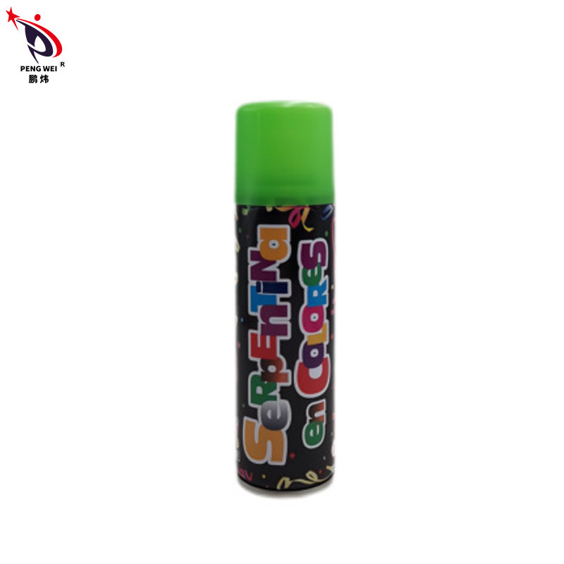 Verrückter Schnur-Mehrfarbenspray PENGWEI, Tin Silly String Spray Streamer