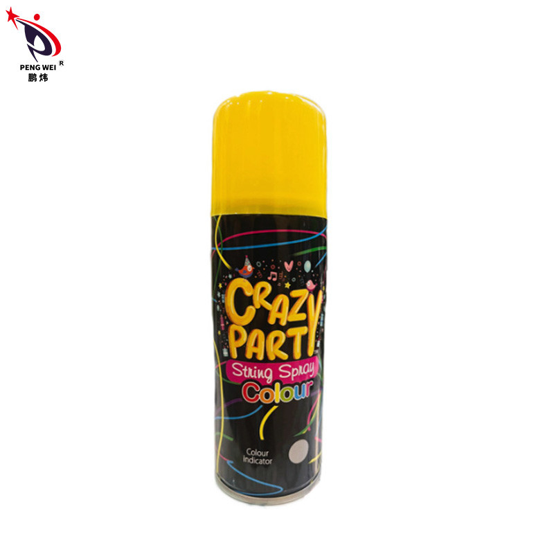 Mehrfarbenschnur-Spray des geburtstags-250ml, Weihnachtsverrückter Schnur-Partei-Spray