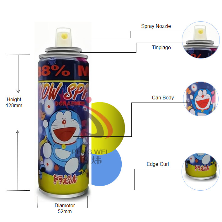 Vorübergehender gefälschter künstlicher Doraemon-Schnee-Spray-Mehrfarbenlanglebiges gut für Baum