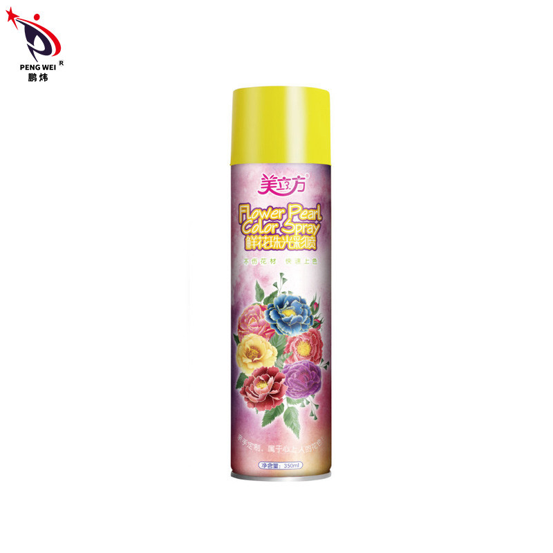 Blumen-Perlen-Farbspray MSDS 350ml, Zinnblech-Farben-Spray für Blumen