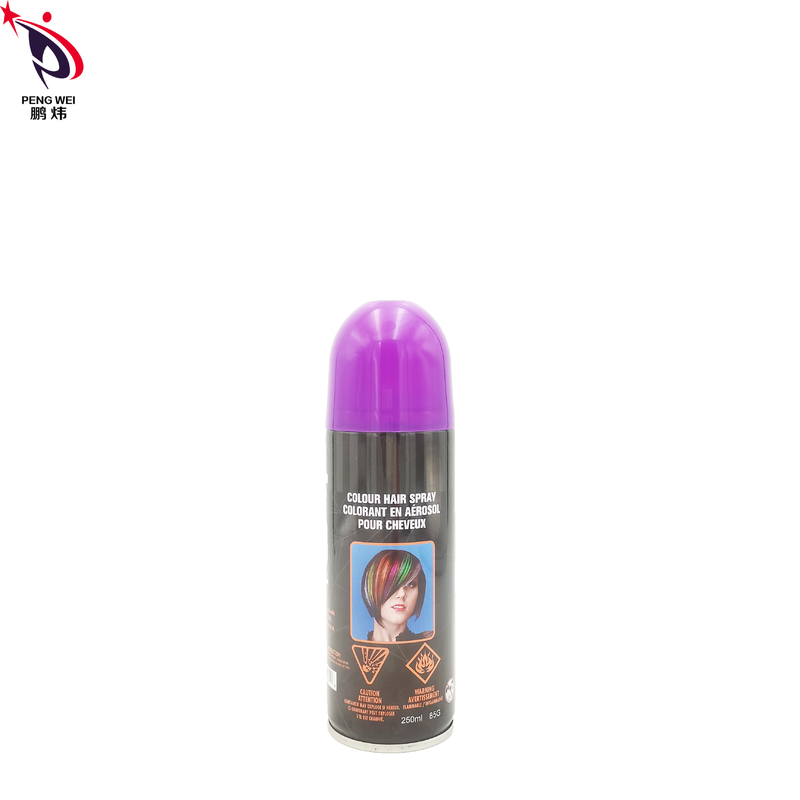 Ungiftiges Tin Temporary Hair Dye Spray, Haar-Farbspray Smudgeproof purpurroter