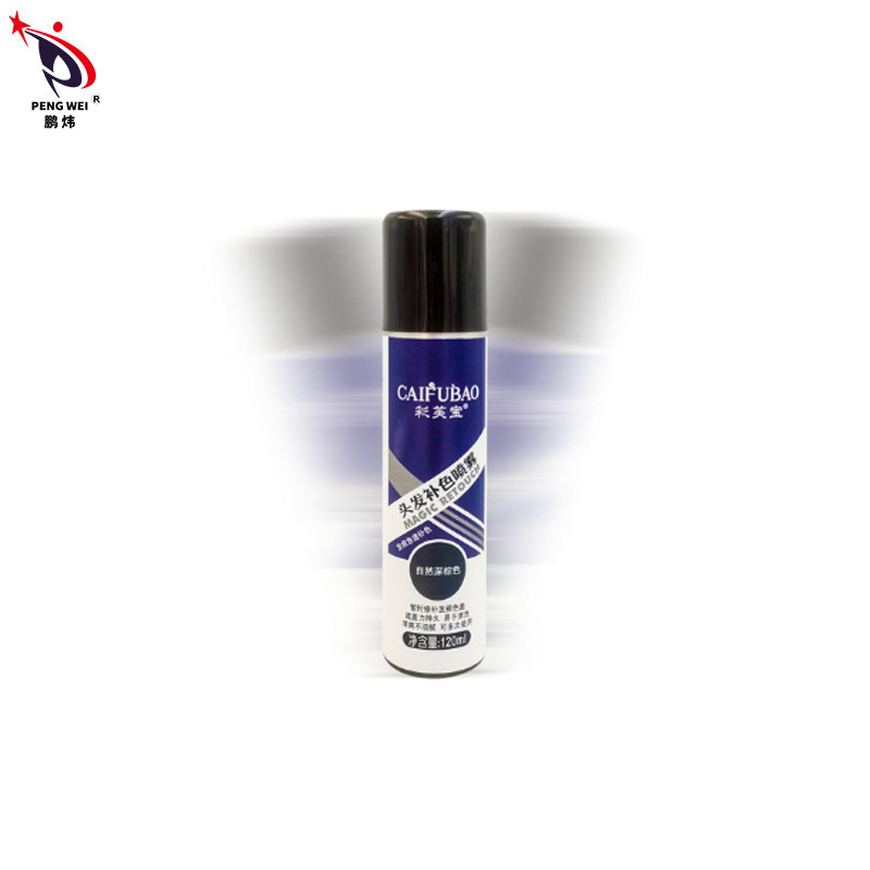 sprüht tonische Wurzel-Haar-Farbe der Reparatur-120ml dunkelbraunen Spray 50*150mm der Natur