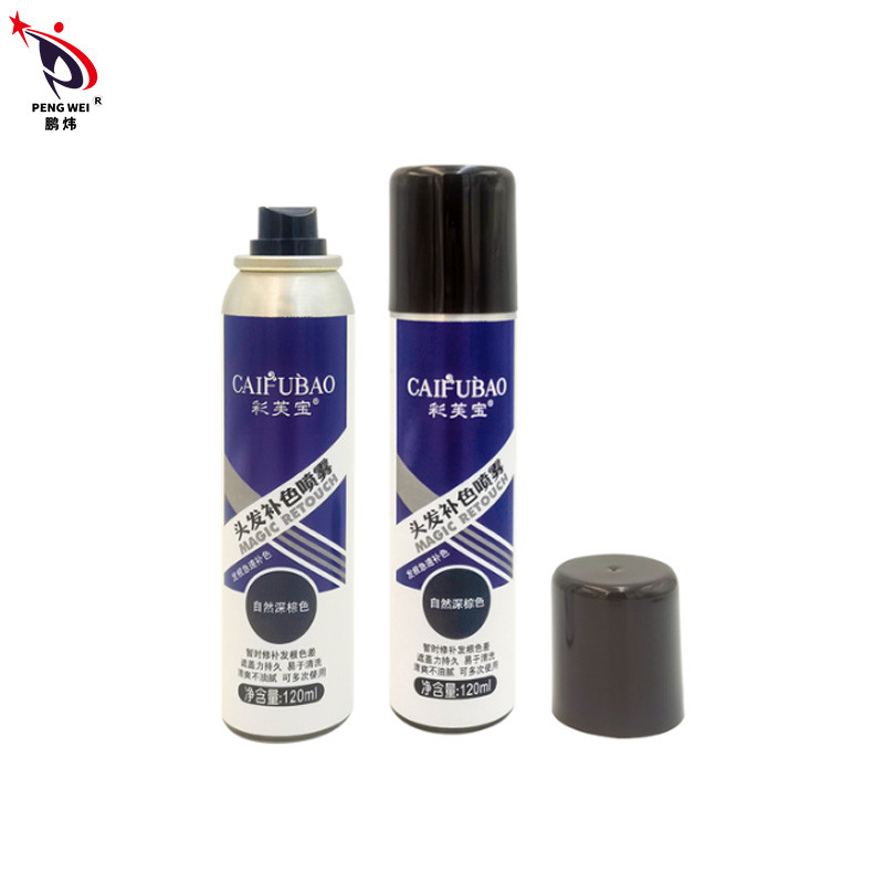 sprüht tonische Wurzel-Haar-Farbe der Reparatur-120ml dunkelbraunen Spray 50*150mm der Natur
