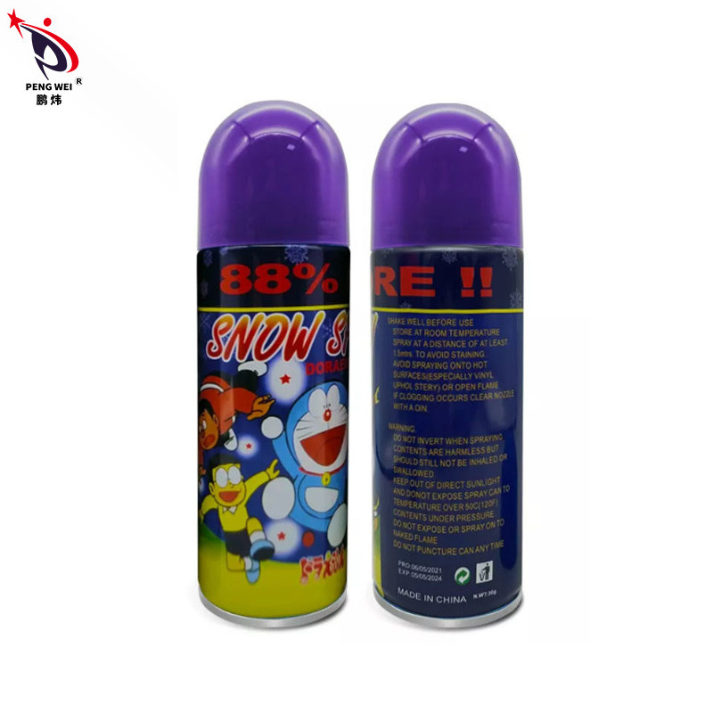 Heiratsgeburtstags-Weihnachtsbaum-Schnee-Flocken-Spray-Dekoration künstliches Doraemon 250ml