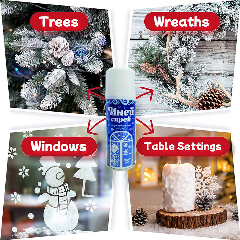 Weihnachtsbaum-Simulations-künstlicher Schnee-Spray-weiße Farbe MSDS