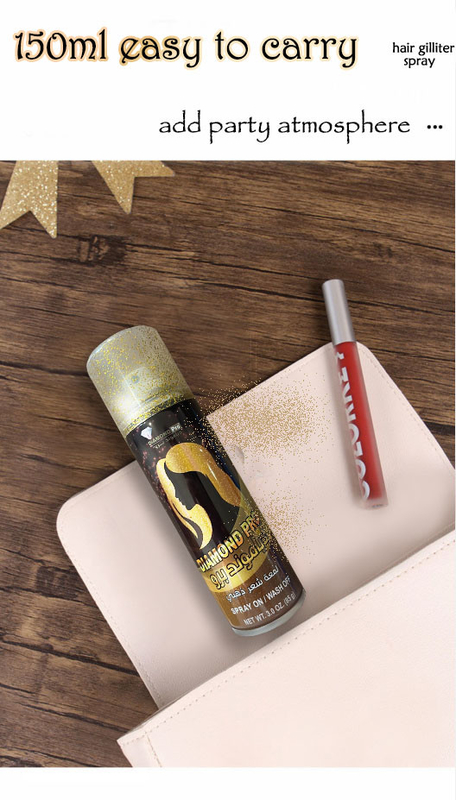 Gutes Duft-Halloween-Funkeln-Haar sprühen Färbung 150ml glänzen Haar-Farbspray