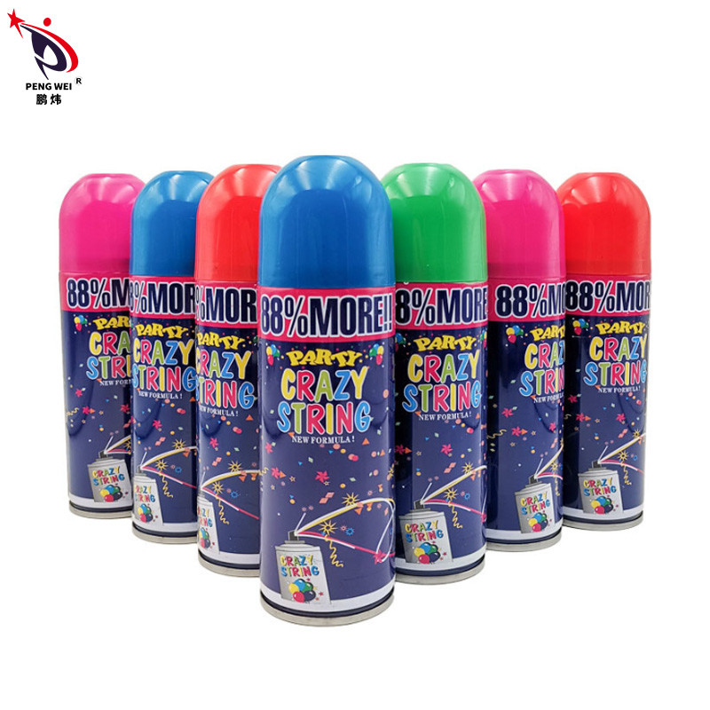 Neues Jahr-Weihnachtsbunte verrückte Band-Spray-Schnur-kundengerechte Größe