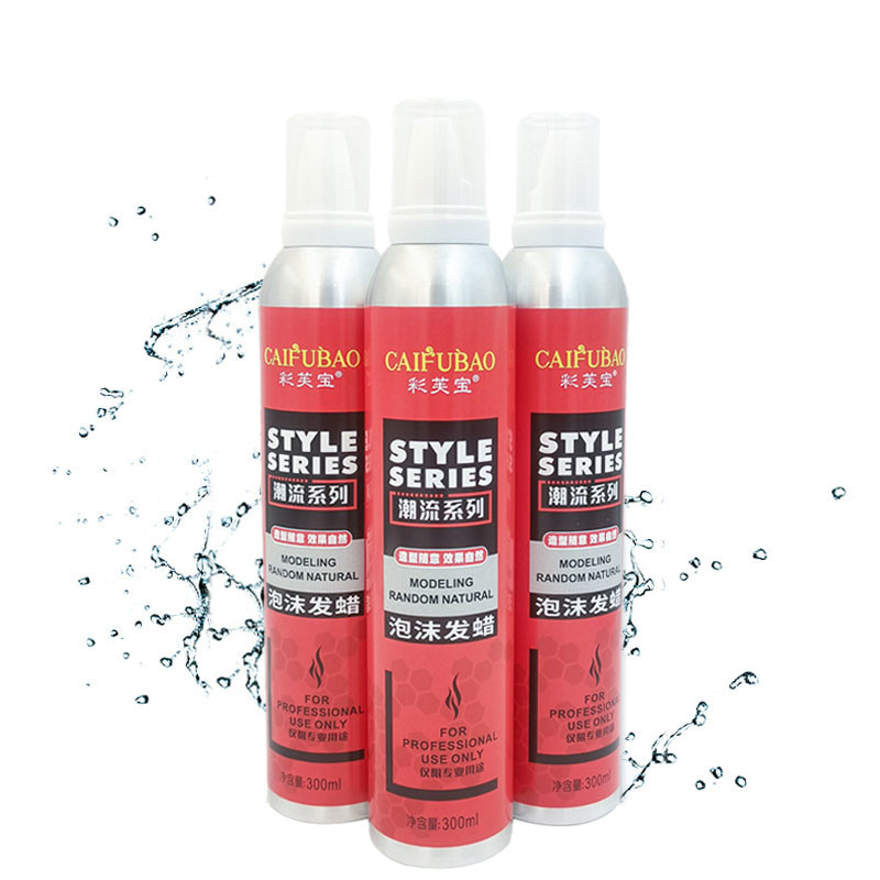 Kundenspezifischer schneller trockenes Haar-Spray-starker Griff tragbare Barber Natural Styling Mousse 300ml