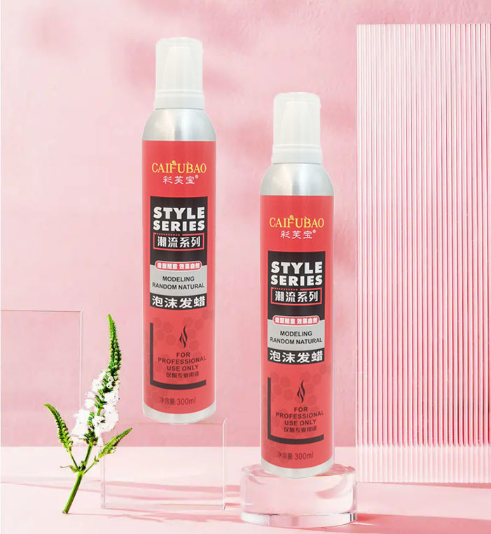 Kundenspezifischer schneller trockenes Haar-Spray-starker Griff tragbare Barber Natural Styling Mousse 300ml
