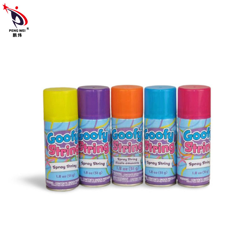 Mehrfarbenheiratsschnurspray des verrückten Bandes des Geburtstagsfeierfestivalweihnachtsfesthandsprays dummer