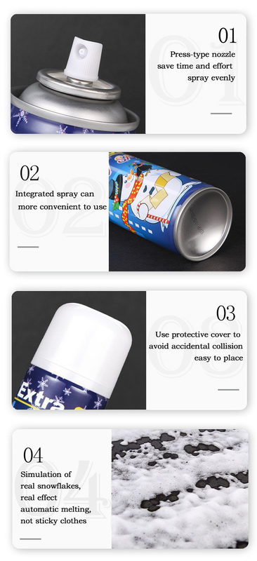 70g schäumen künstliche Schnee-Spray-Spassvogel-Festival-Urlaubsparty-Karnevals-Dekoration
