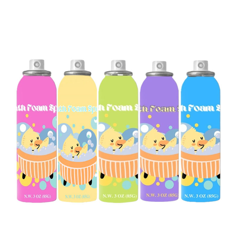 OEM Baby Bubble Foam Spray für entspannende Farbmuster