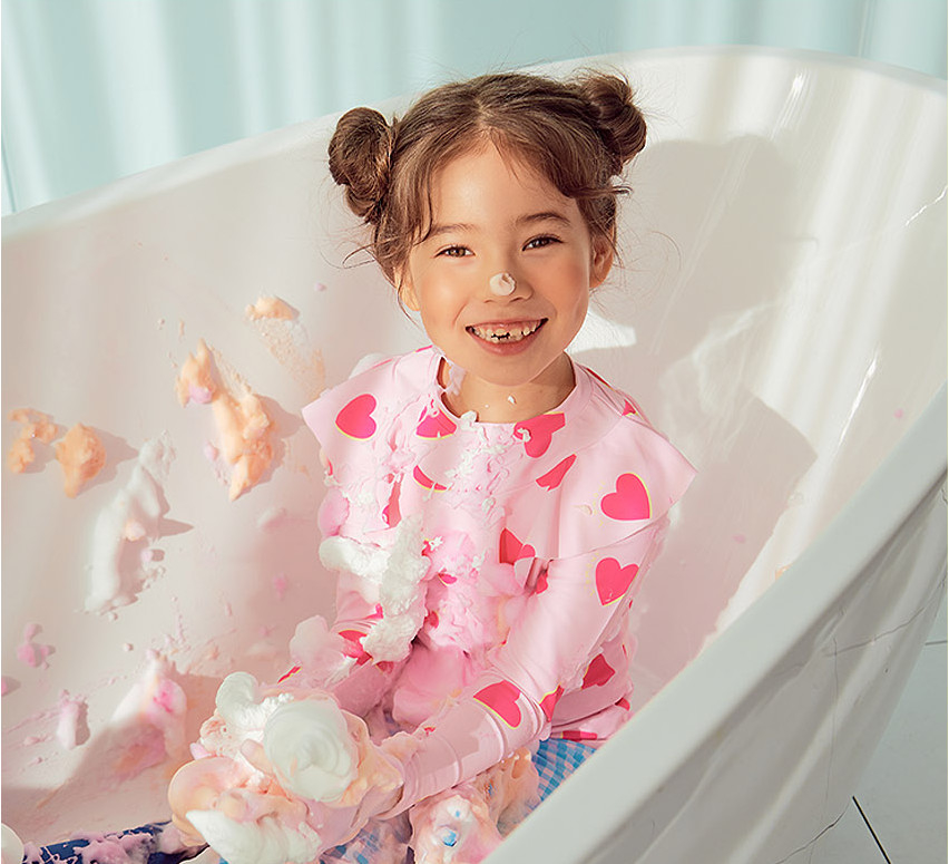 OEM Baby Bubble Foam Spray für entspannende Farbmuster