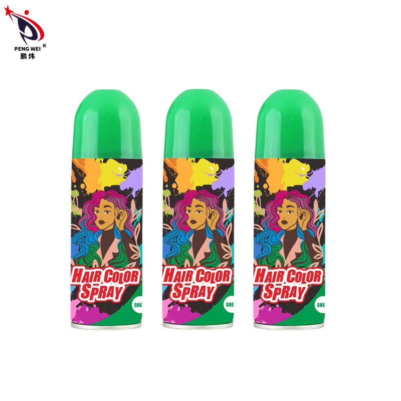 OEM Haarfarbsprays 250 ml Blechdose frei von Toxinen Sofortiger temporärer Grün