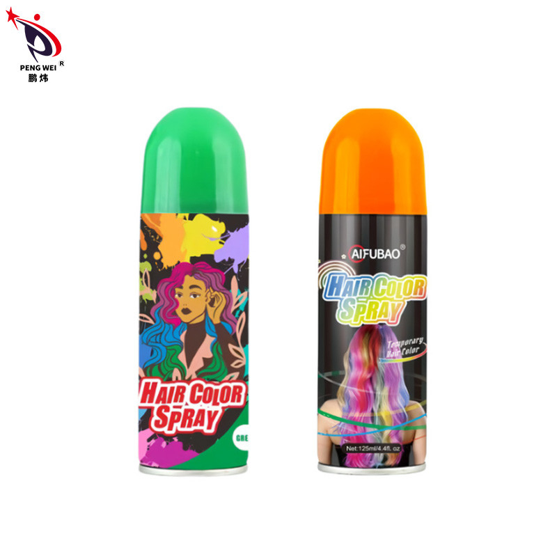 OEM Haarfarbsprays 250 ml Blechdose frei von Toxinen Sofortiger temporärer Grün