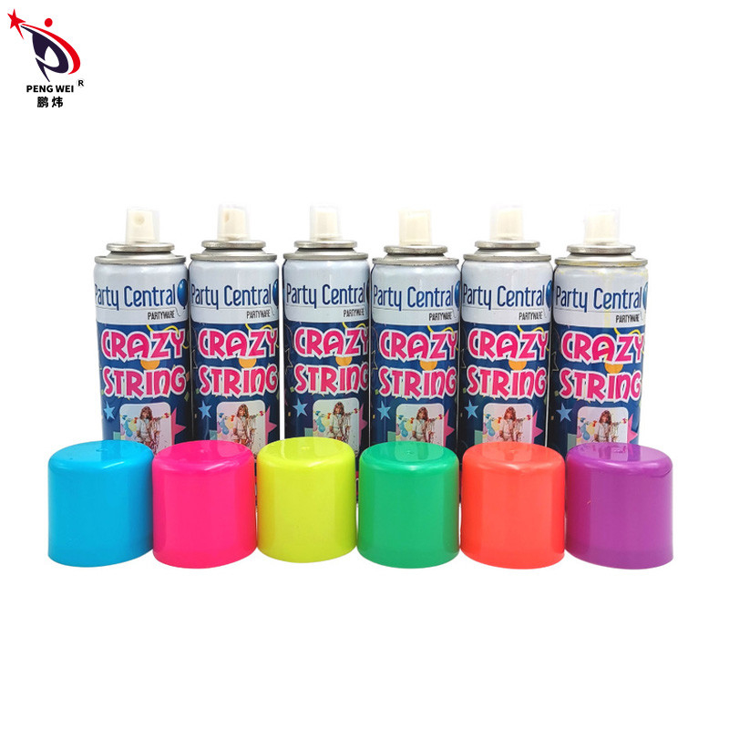 Crazy Prank Party Streamer Spraystring Hochzeitsbedarf Auswahl Farben