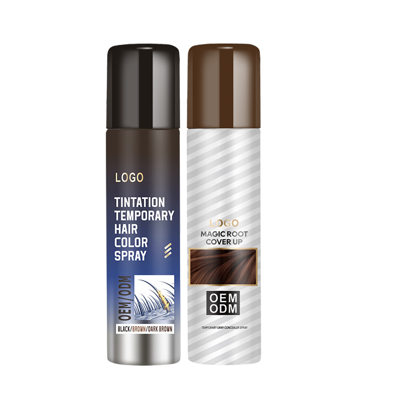 Personalisieren Sie temporäre Wurzel Touch Up Spray mit nicht klebrigen Formeln schnell bedecken Haarwurzel Magic Spray