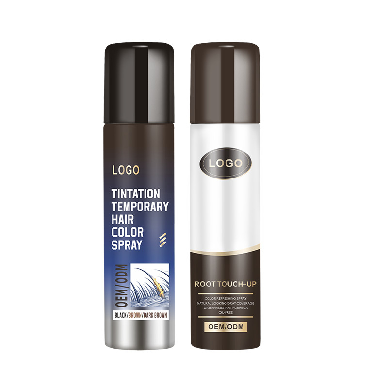 Personalisieren Sie temporäre Wurzel Touch Up Spray mit nicht klebrigen Formeln schnell bedecken Haarwurzel Magic Spray
