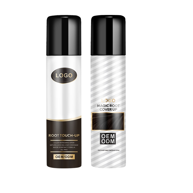 Private Marke Haarfarbsprays Wurzel Touch Up, um graue Wurzeln in der Sekunde zu verbergen