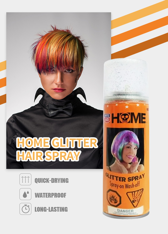 Öko-freundliche Party-Versorgung Glowing Haarspray Instant Farbe Waschbar für stilvolles Aussehen