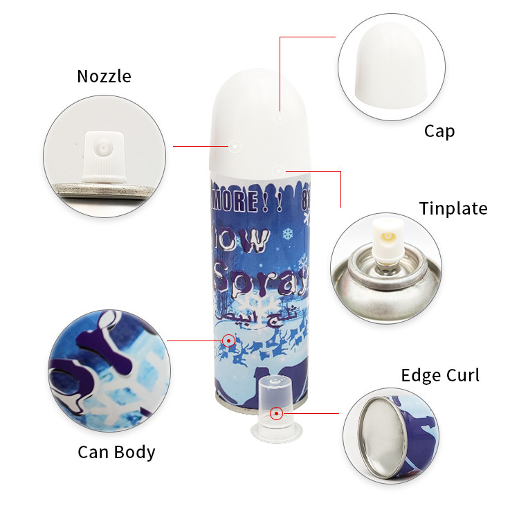 250 ml gute Formel Schaum Schneespray Hochzeitsfeierliche Party Schneespray in Blechdosen