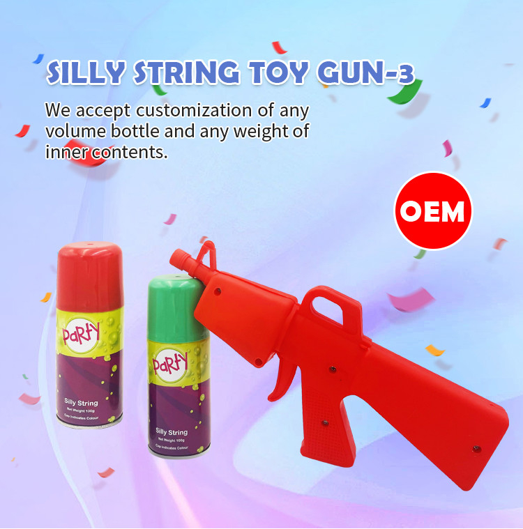 Halloween Nicht-entflammbare Party Crazy String Toy Gun für Kinder Altersbereich 8+