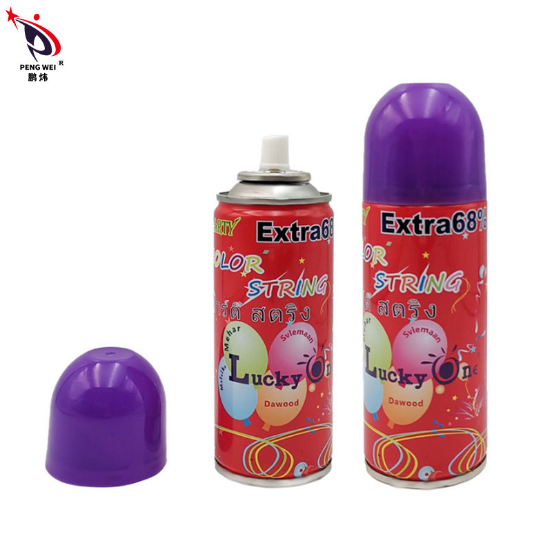 Sicher Farbig Verrückte Silly String Spray Halloween-Plaks Nicht-entflammbar